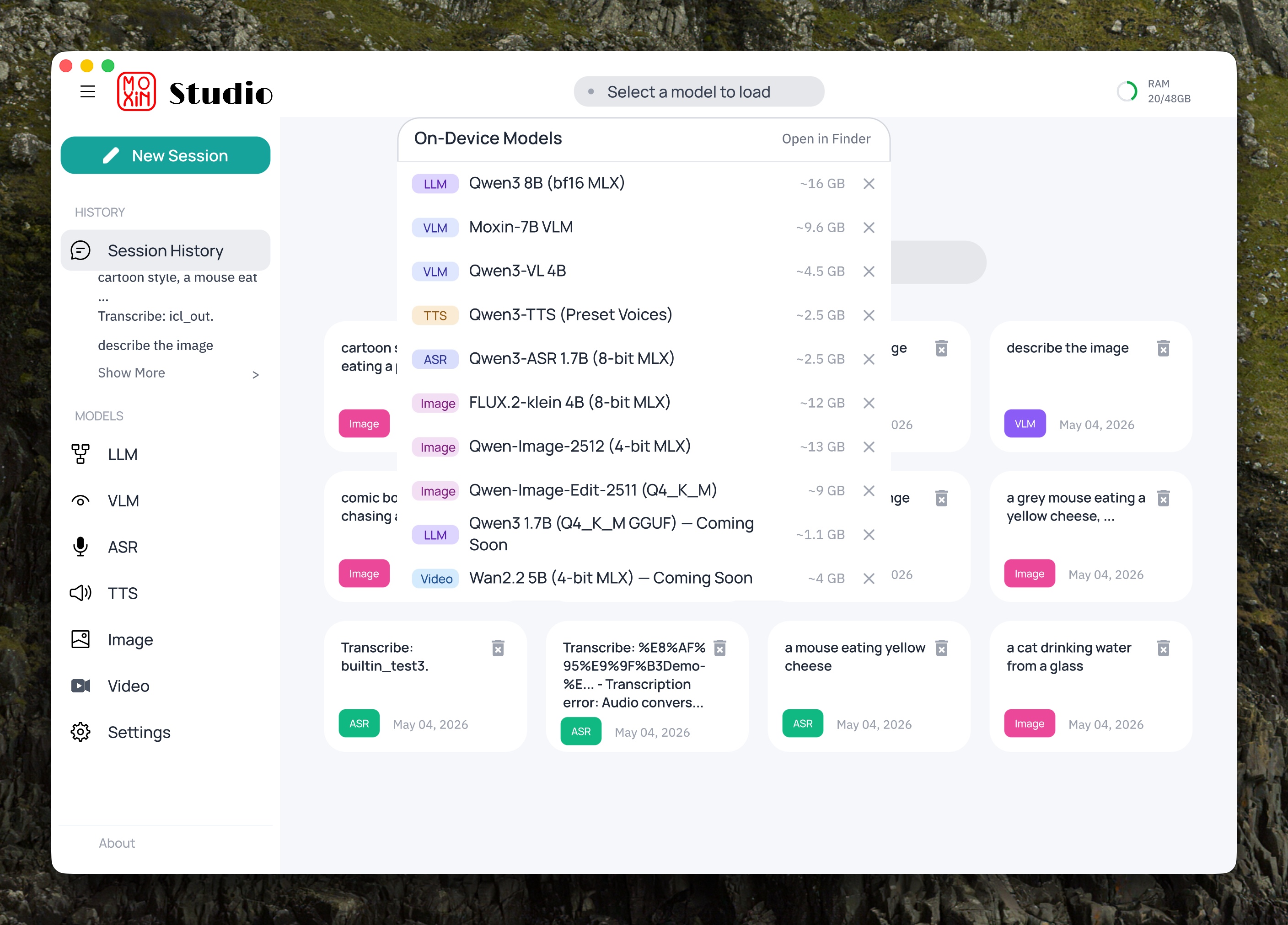 Moxin Studio Model Hub